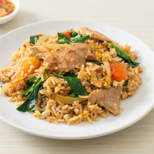 F5. Pork Fried Rice - Com Chien Xa Xiu.